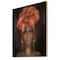 Designart - African American Woman with Turban V - Modern Print on Natural Pine Wood